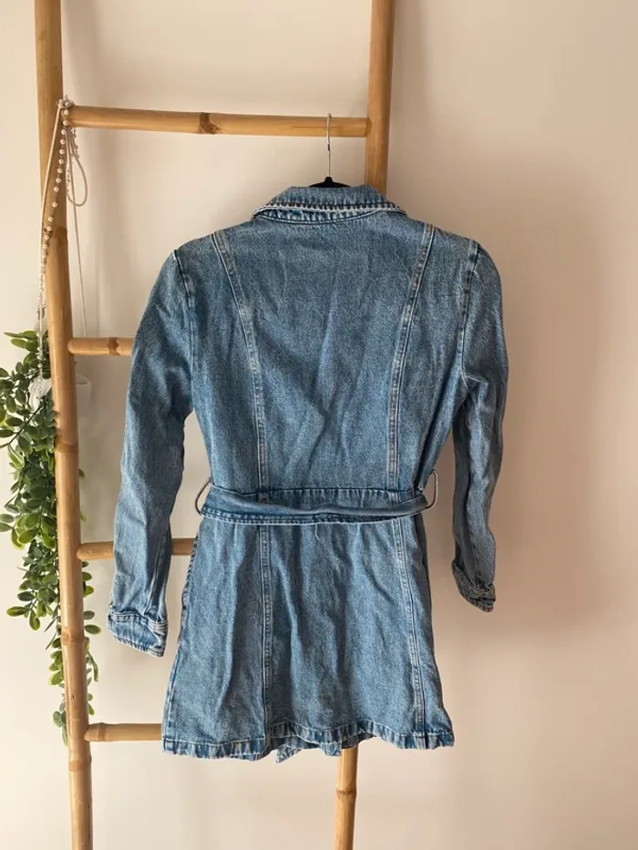Robe chemise en jean - photo numéro 4