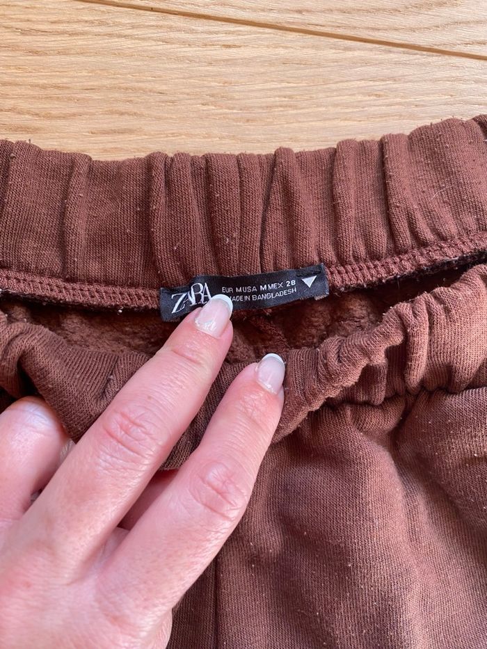 Jogging femme Zara – Taille M – Marron chaud hiver - photo numéro 3