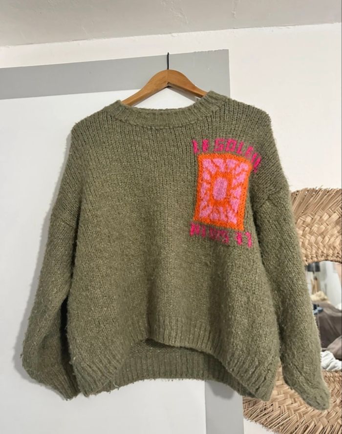 Pull  Vert Kaki - photo numéro 2