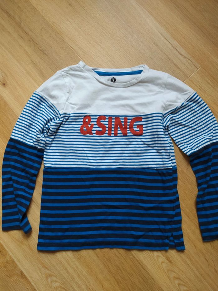 T-shirt manches longues Z marinière 6 ans