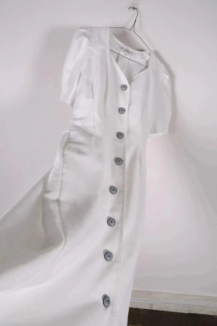 Petite robe vintage 80's en coton mélangé (#240678) - photo numéro 3