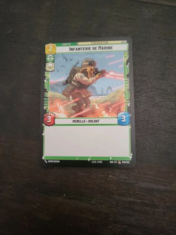 Carte Star Wars Unlimited Infanterie de Marine