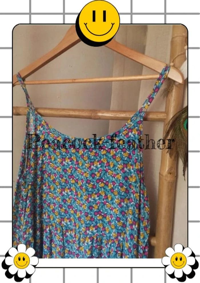 Robe fleurie bleue 44 - photo numéro 5