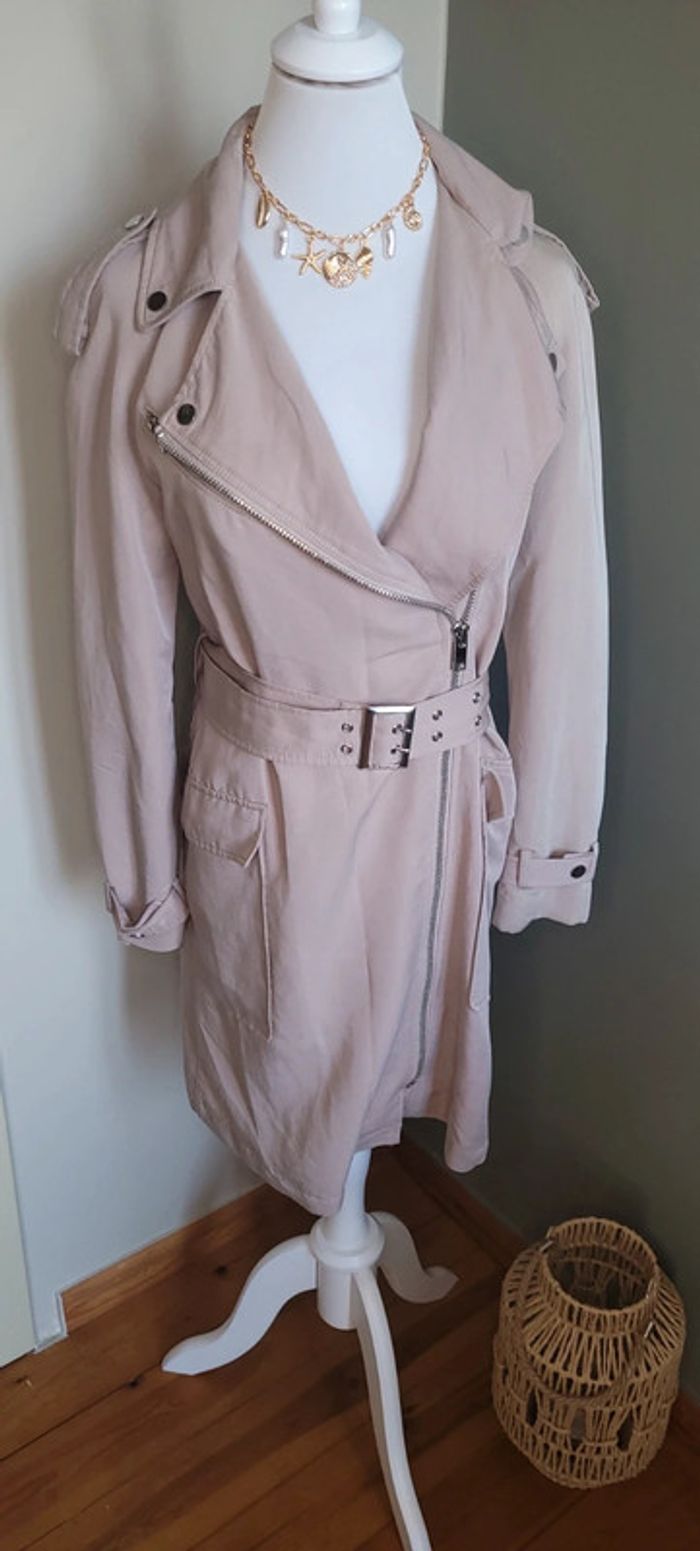 Jolie veste trench léger Lost ink Taille XS Parfait état - photo numéro 3
