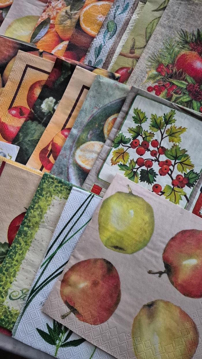 Lot serviettes thème fruits - photo numéro 4