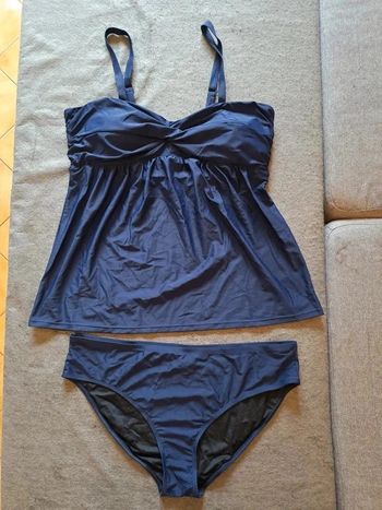 Maillot de bain bleu 2 pièces en 2XL