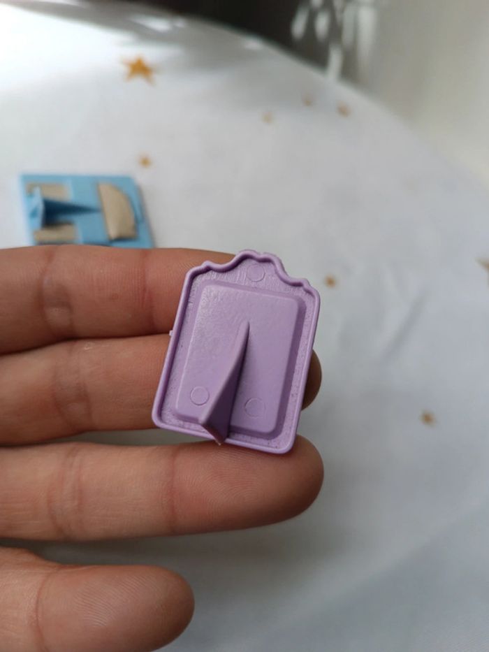 Cadre photo picture barbie mattel vintage bleu blue violet purple rose pink poupée doll mannequin - photo numéro 5