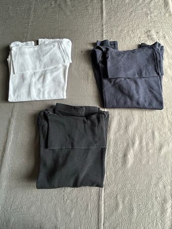 Lot de 3 sous-pulls unis classiques fille 