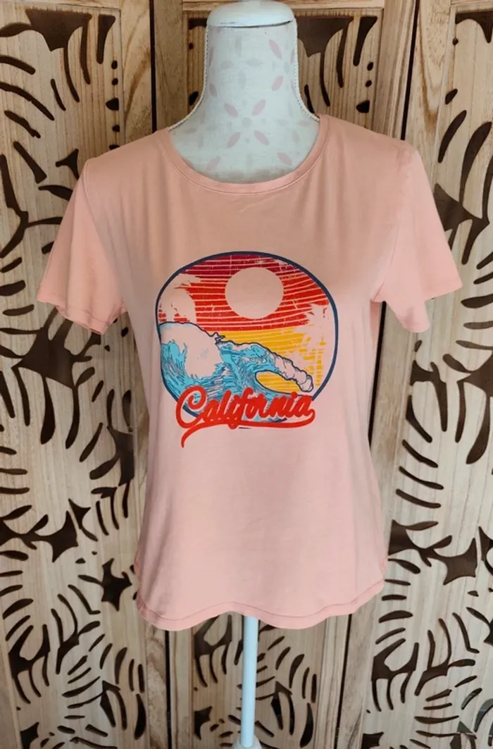 Tee shirt impression avant T 40 Camaïeu