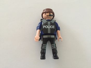 Homme policier adulte 30002243 pièce détachée Playmobil 5187 Fourgon et vedette de police #A52
