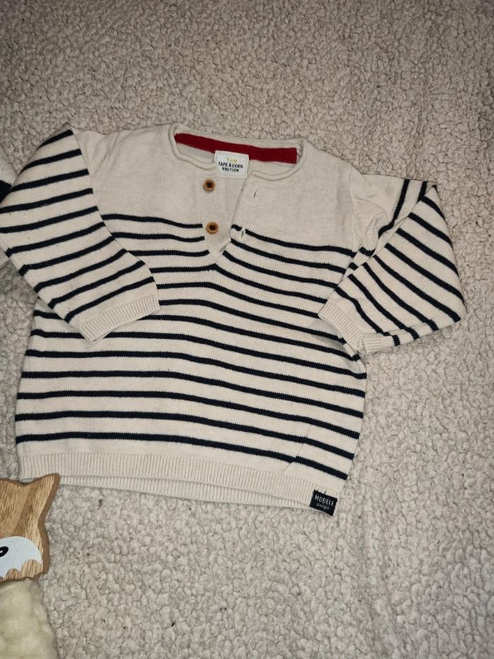 Lot de 2 pulls 9 mois - photo numéro 2