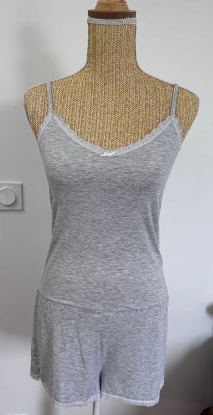 Combinaison-short de nuit - Gris - LH by La Halle - Taille S
