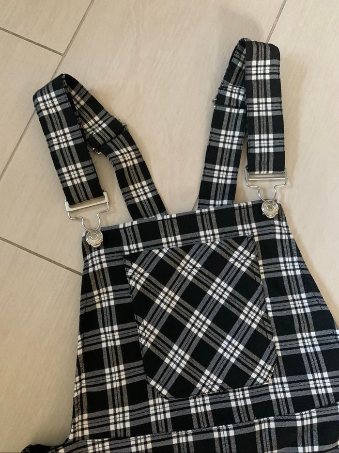 Jennyfer robe salopette à carreaux M - photo numéro 2