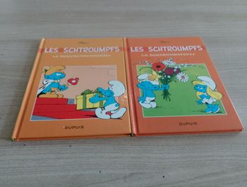 Lot de 2 mini BD les Schtroumpfs