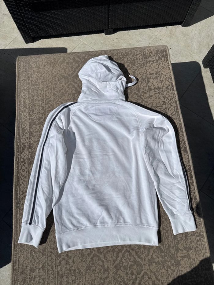 Sweat à capuche Champion blanc logo brodé - Taille S/M - photo numéro 8