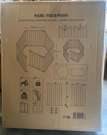 Neuf Grande Barrière de sécurité 360cm Protection pour Enfants/Animaux de Poêle à bois/escaliers