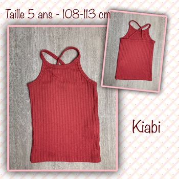 Débardeur bretelles - taille 5 ans - 108-113cm