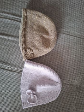 Lot de 2 bonnets