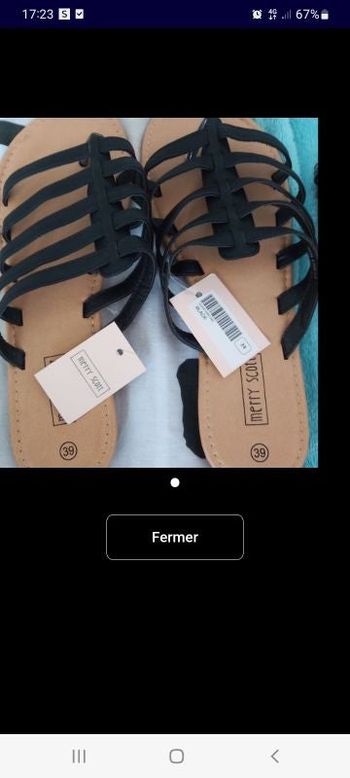 Mules sandales . Prix unitaire