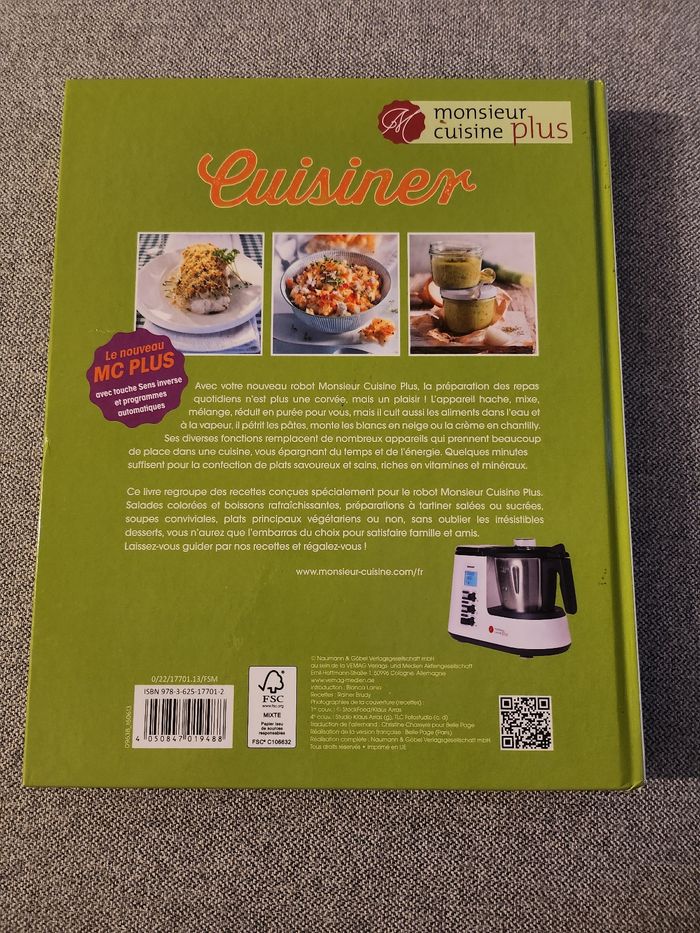 Livre cuisiner avec le robot monsieur cuisine plus - photo numéro 2