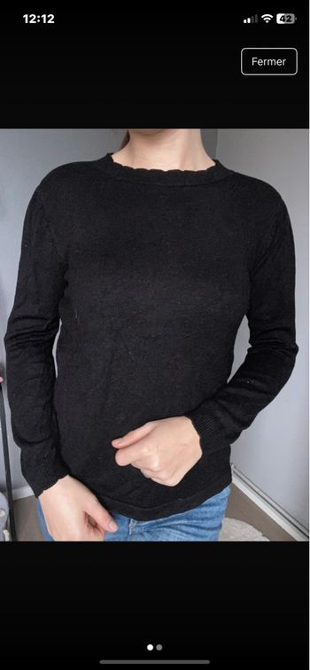 Pull noir taille s marque désires