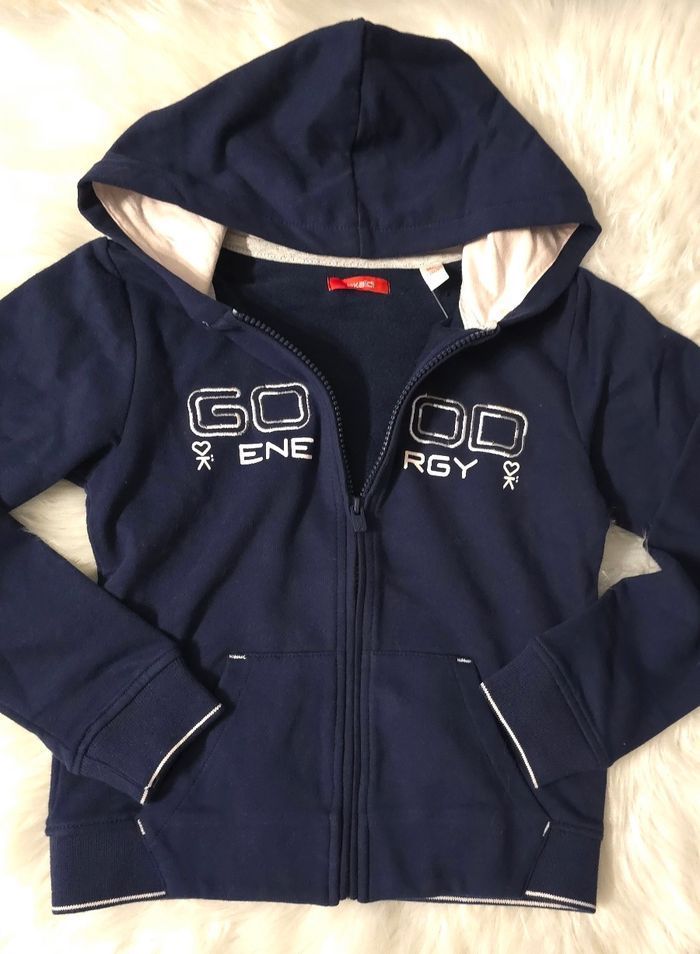 Neuf (non porté)🏷🥰🤩😍 sweat zippé molleton  8 ans fille🥰😍🤩