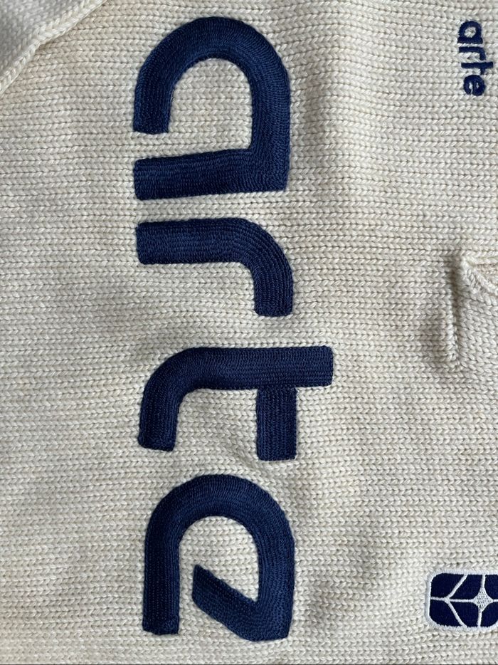 Pull Arte Antwerp Knit Football beige - photo numéro 5