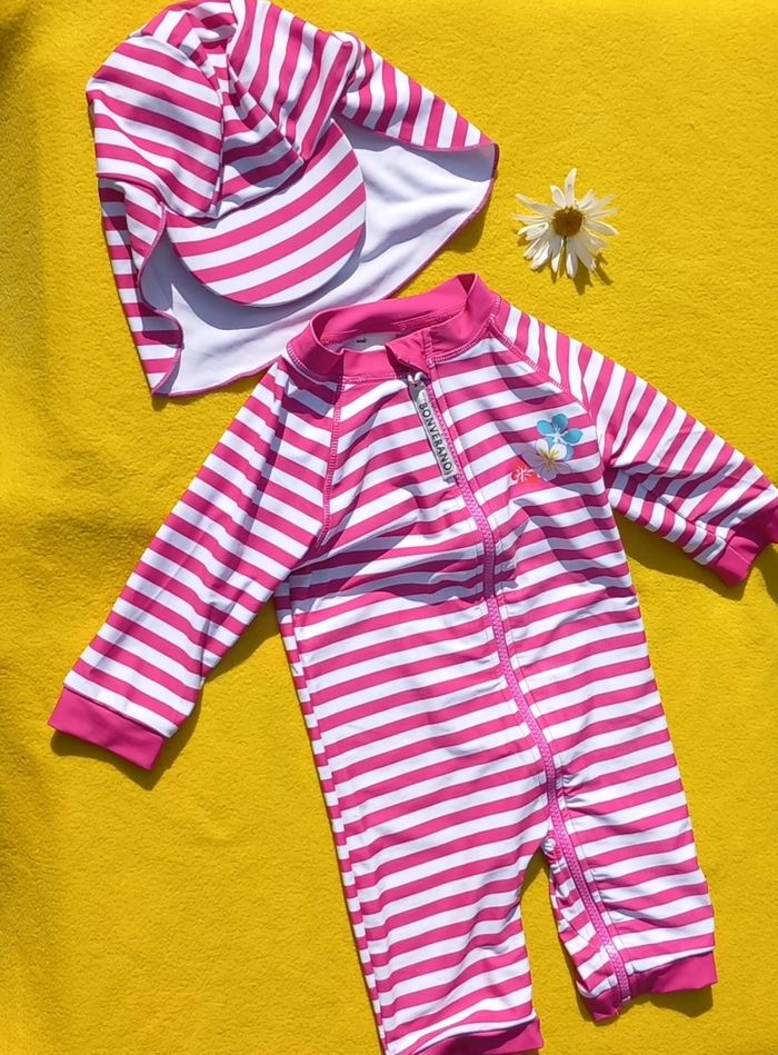 Ensemble maillot + bonnet 🌸 Bonverano - photo numéro 3