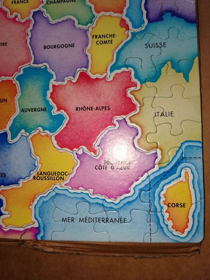 Puzzle carte de France régions et départements - photo numéro 4