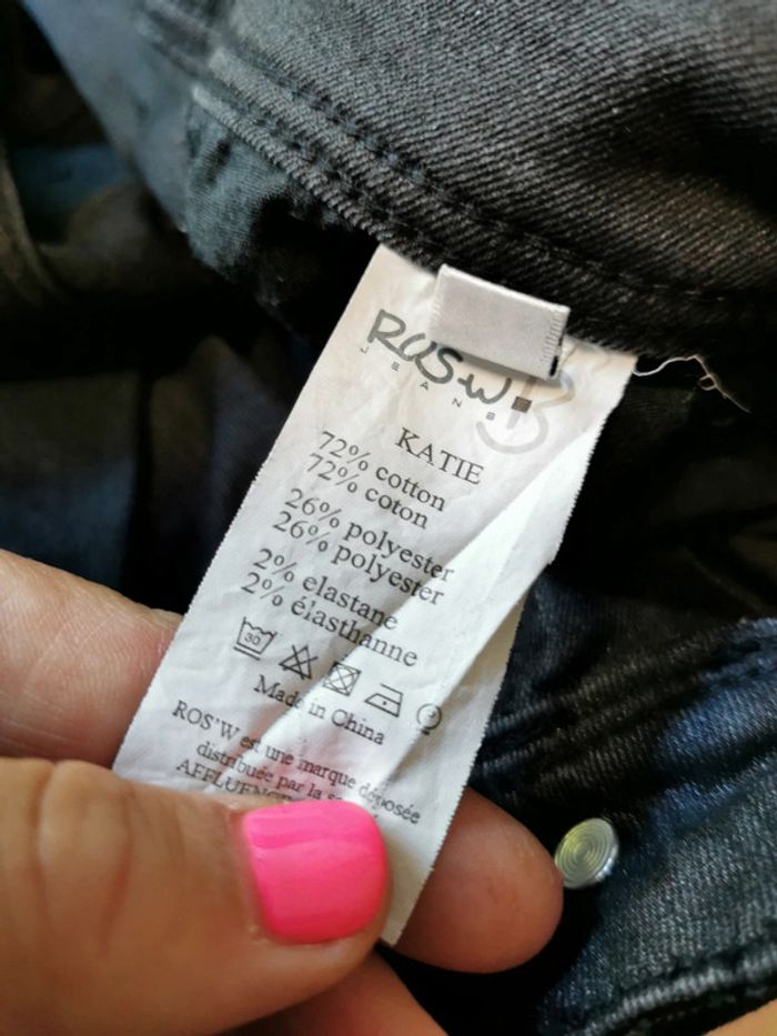 Pantalon enduit pailleté - photo numéro 4