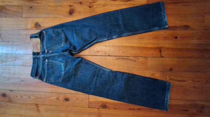 Jean pantalon bleu marine Levis taille 32 - photo numéro 2