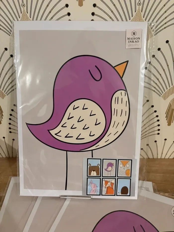 Affiches “Forêt Colorée” pour chambre enfant