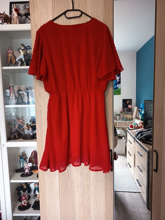 Robe rouge plumetis neuve shein - Taille L 40-42 - photo numéro 4