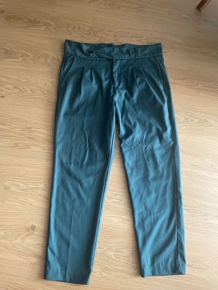 Pantalon à pinces vert foret Genius