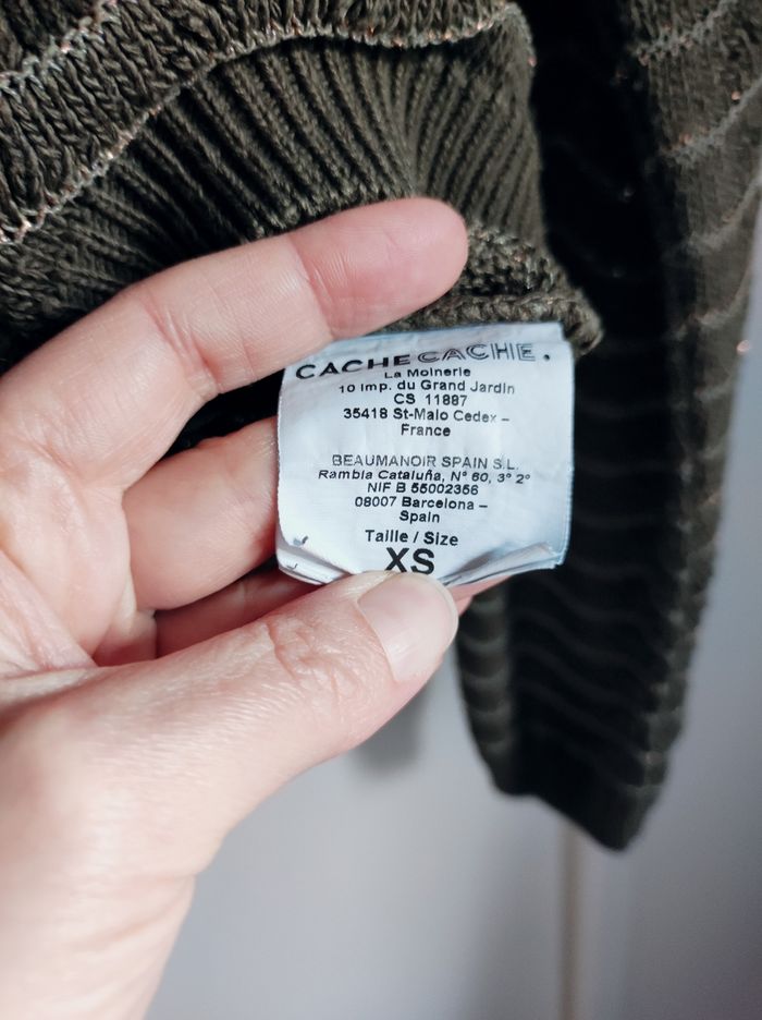 Gilet fin kaki - photo numéro 3