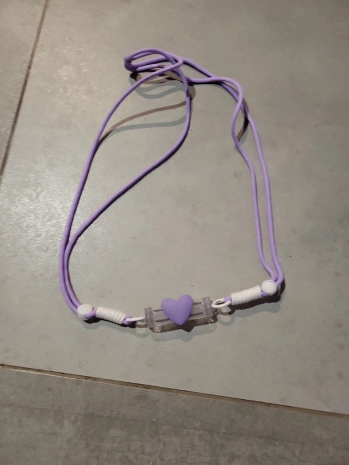 Accessoires portable téléphone porté épaule sac violet ajustable