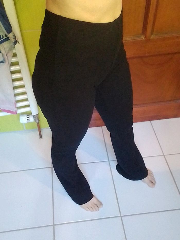 Legging noir femme patte d'éléphant Undiz - photo numéro 4
