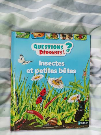 Joli livre instructif sur les insectes et les petites bêtes neuf