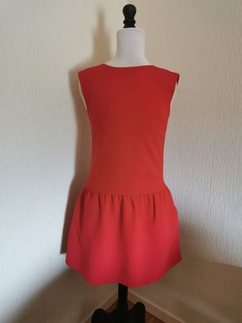 Robe sans manches rouge vif Etam  T34
