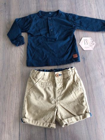 Ensemble Polo et short taille 18 mois
