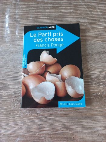 Le parti pris des choses