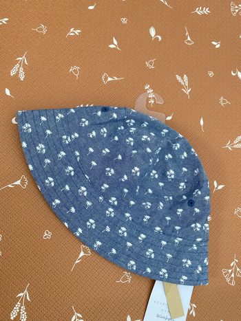 Bob / chapeau jean palmiers 50cm