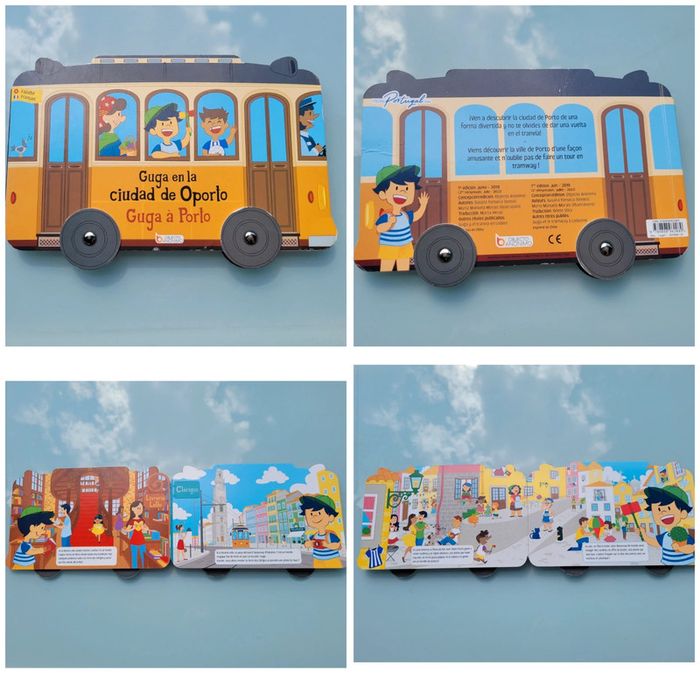 Guga à Porto 🇵🇹 Guga en la ciudad de Oporto, Édition Bilingue, en forme de Tramway 🚊 49