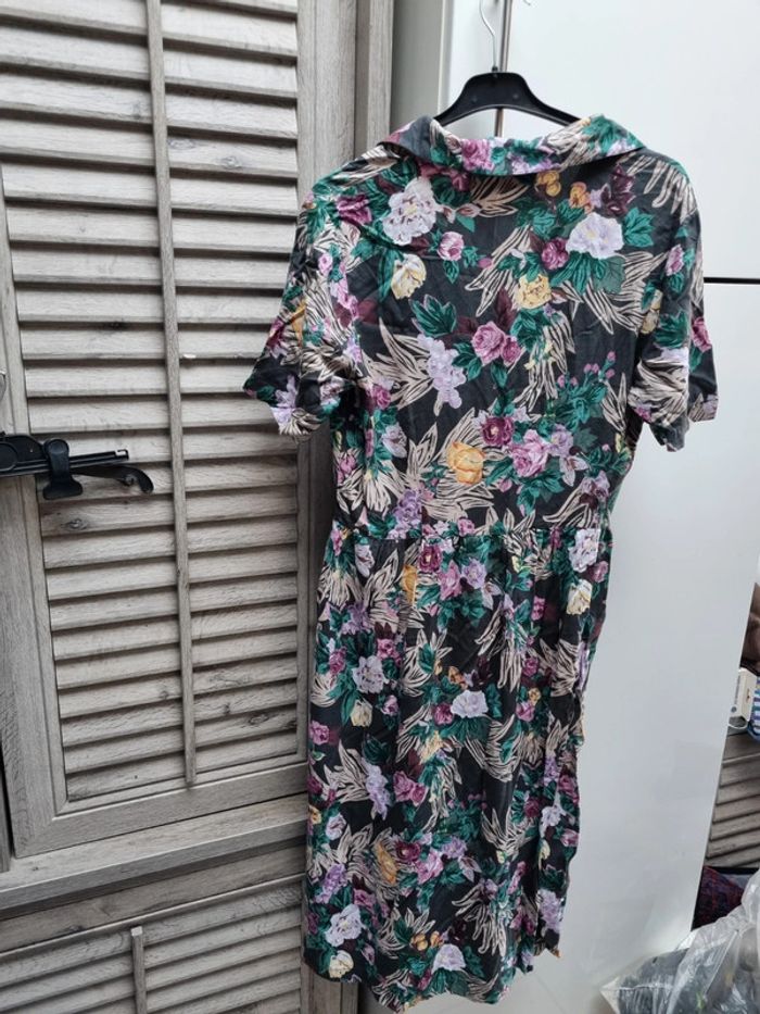 Robe chemise col en V à fleur 🌸 Together taille 40 - photo numéro 4