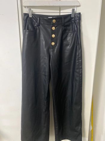 Pantalon habillé . similicuir. Zara, femme, taille S.