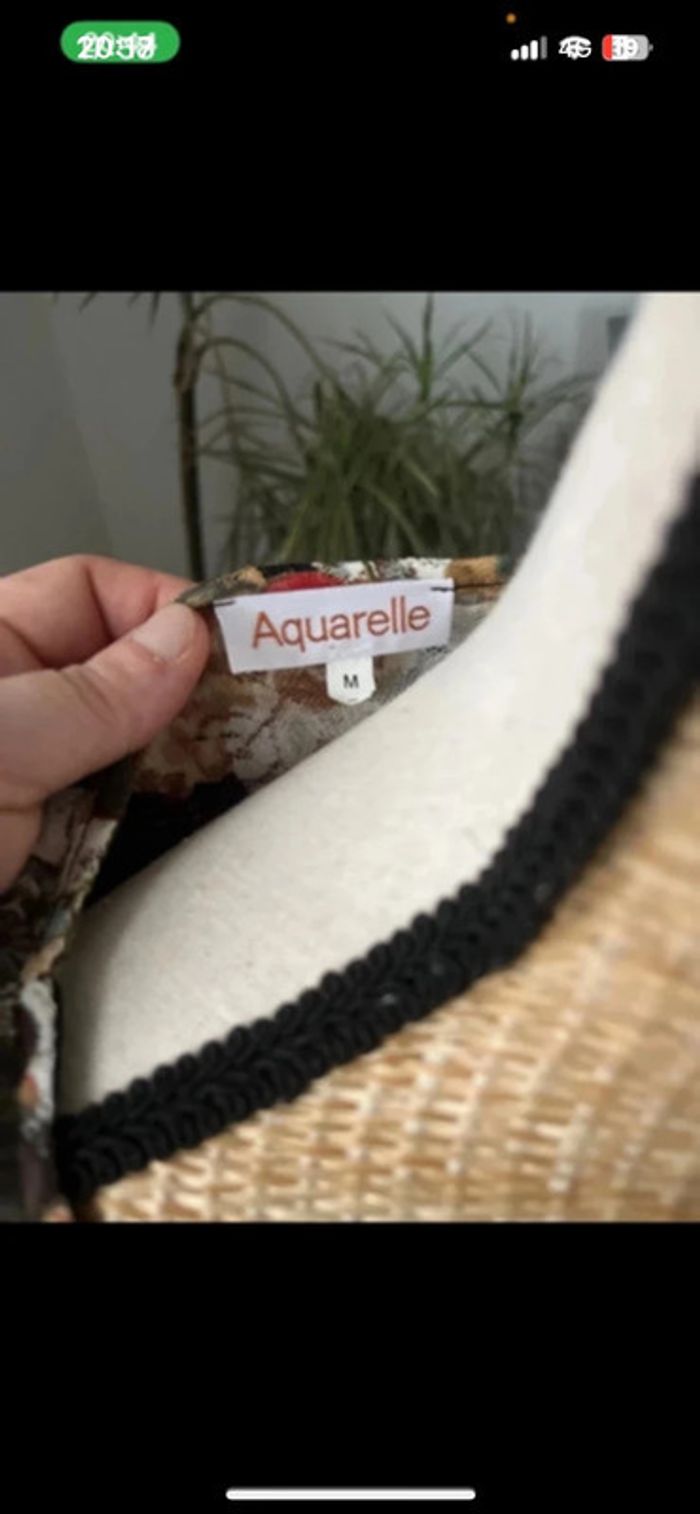 Blouse à dentelle fleuri aquarelle - photo numéro 4