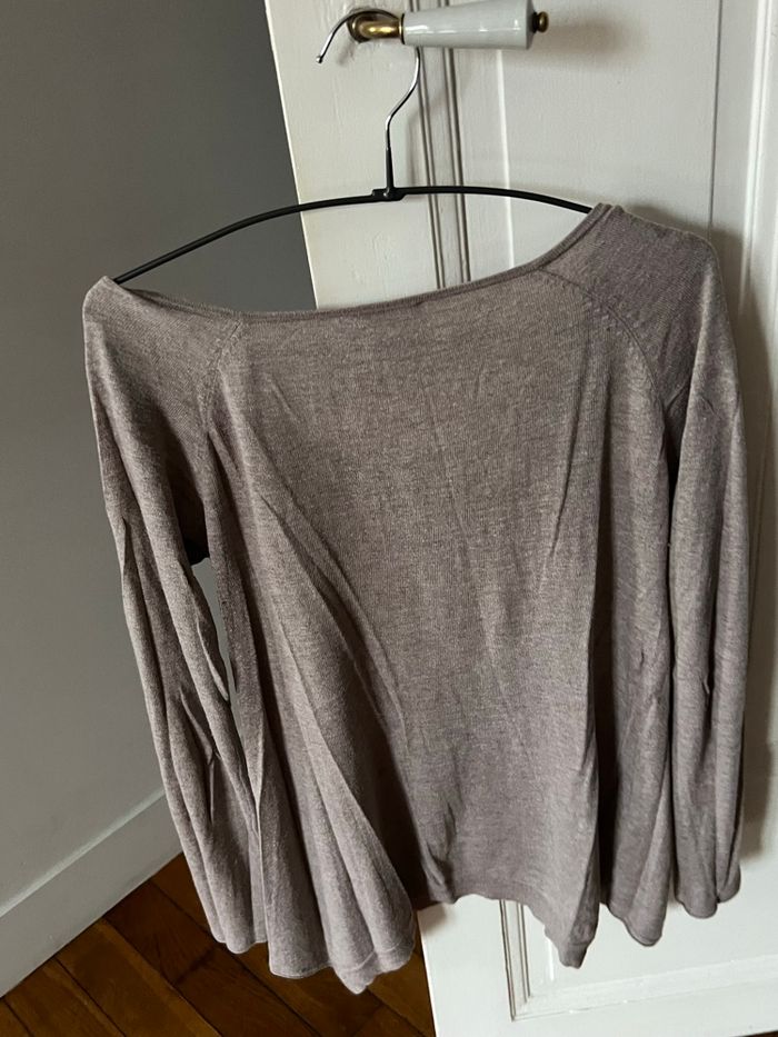 Pull col bateau promod beige taille XS - photo numéro 2