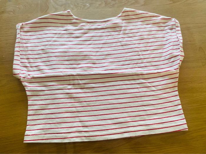 Tee-shirt marinière rouge - photo numéro 3