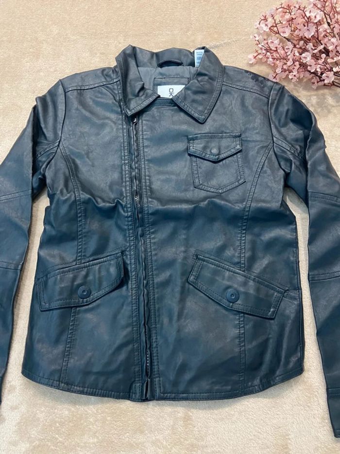 Blouson simili cuir garçon 10 ans - photo numéro 2
