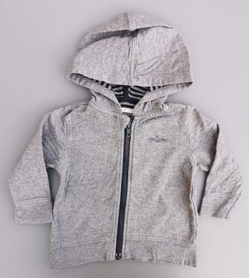 Gilet pull zippé à capuche 18 mois garçon IKKS